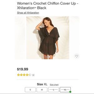 WHITE version of beach cover-up -crochet chiffon